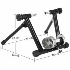 SONGMICS Entraîneur De Vélo, Home Trainer Bicyclette, Entraînement à Domicile, Avec Roue De Réduction Du Bruit, Pliable, Support Pour Vélo, Noir SBT02B - Noir -SONGMICS Soldes 45562378 5
