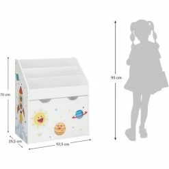 SONGMICS Étagère Pour Jouets, 3 Compartiments Bibliothèque Pour Enfants, Boîte à Jouets Mobile, Avec Roulettes, Multi-Usage, Pour Chambre D'enfant Et Salle De Jeux, Blanc GKR41WT - Blanc 11 SONGMICS Étagère Pour Jouets, 3 Compartiments Bibliothèque Pour Enfants, Boîte à Jouets Mobile, Avec Roulettes, Multi-Usage, Pour Chambre D'enfant Et Salle De Jeux, Blanc GKR41WT - Blanc -SONGMICS Soldes 45640710 5