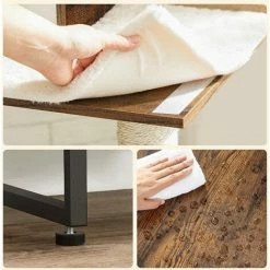 FEANDREA Arbre à Chat, Maison, Niche, Gain De Place, Marron Rustique Par SONGMICS PCT112X01 - Marron Rustique -SONGMICS Soldes 51279192 4