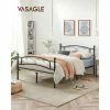 SONGMICS VASAGLE Lit 2 Personnes, Cadre De Lit Double, 2 Place, En Métal, Convient Au Matelas De 140 X 190 Cm, Montage Facile, Noir RMB073B01 - Noir -SONGMICS Soldes 52693081 1