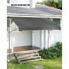 SONGMICS Store Banne Manuel, Store Extérieur Terrasse, Réglable En Hauteur, Avec Manivelle, Protection Solaire, Pour Balcon, Terrasse, Jardin, 300 X 130 Cm, Gris Anthracite GSA313G02 - Gris Anthracite -SONGMICS Soldes 53524110 1