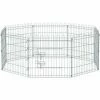 SONGMICS FEANDREA Parc Pour Chien Pliable, Enclos Lapin, Animaux, Argent PPK001W01 - Argent -SONGMICS Soldes 54226525 1