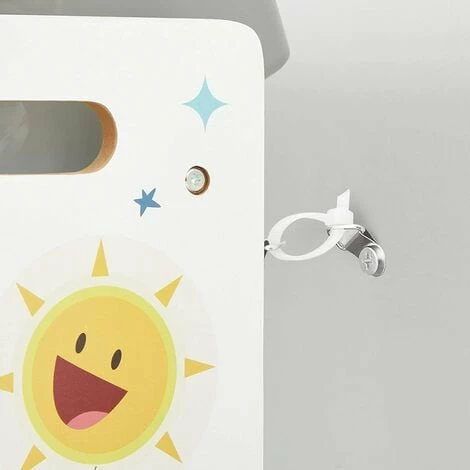 SONGMICS Meuble De Rangement Enfant, Organisateur Jouets 4 Niveaux, Étagère Avec 16 Bacs En Plastique Amovibles, Pour Chambre D'enfant, Salle De Jeux, Salon, Blanc, Bleu Et Gris GKR070W03 - Blanc, Bleu Et Gris 6 SONGMICS Meuble De Rangement Enfant, Organisateur Jouets 4 Niveaux, Étagère Avec 16 Bacs En Plastique Amovibles, Pour Chambre D'enfant, Salle De Jeux, Salon, Blanc, Bleu Et Gris GKR070W03 - Blanc, Bleu Et Gris – Image 4