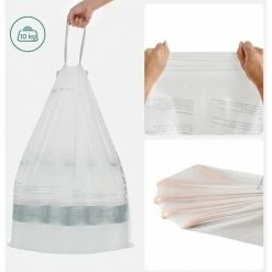 Sacs Poubelle Avec Poignées, Volume 30L, Sur Mesure, Sacs à Ordures Pour Double Poubelle 60L, Code Du Sac 30A, 2 Rouleaux, 90 Sacs, Résistant, étanche, Pour Cuisine, Blanc KRB30A02 Par SONGMICS - Blanc -SONGMICS Soldes 54470536 4