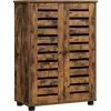 VASAGLE Meuble De Rangement, Armoire Salle De Bain, Placard, Buffet, Avec 2 Portes Persiennes, 2 Planche Réglable En Hauteur, Pour Salle De Bain, Salon, Chambre, Couloir, Marron Rustique Par SONGMICS BBK142X01 - Marron Rustique 2 VASAGLE Meuble De Rangement, Armoire Salle De Bain, Placard, Buffet, Avec 2 Portes Persiennes, 2 Planche Réglable En Hauteur, Pour Salle De Bain, Salon, Chambre, Couloir, Marron Rustique Par SONGMICS BBK142X01 - Marron Rustique -SONGMICS Soldes 54701842 1