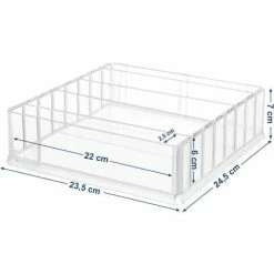 SONGMICS Organiseur De Maquillage, Rangement Cosmétique, 7 Niveaux, Cloisons Amovibles, Pour Fards à Paupières, Blushs, Coiffeuse, Bureau, En Acrylique, Cadeau Noel, Transparent JMU02TP - Transparent -SONGMICS Soldes 55163748 5