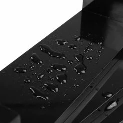 SONGMICS Lot De 3 Étagères Murales Modernes, Tablettes Flottantes, Étagères De Rangement En Panneau MDF, Finition Brillante, Accessoires De Fixation Cachés, Noir LWS40BK - Noir -SONGMICS Soldes 55163764 4