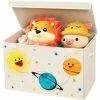 SONGMICS Boîte De Rangement, Bac Pliable, Coffre Pour Jouets, Organisateur Avec Deux Poignées Et Couvercle, Pour Salle De Jeux, Chambre à Coucher, Placard, Crèche, Beige RFB003W01 - Beige -SONGMICS Soldes 55296523 1