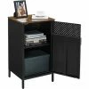 SONGMICS Table De Chevet, Table D’appoint, Meuble De Rangement, Avec Porte, Avec étagère Réglable, Cadre En Acier, Pour Salon, Chambre, Style Industriel, Marron Rustique Et Noir LSC101B01 - Marron Rustique Et Noir 1 SONGMICS Table De Chevet, Table D’appoint, Meuble De Rangement, Avec Porte, Avec étagère Réglable, Cadre En Acier, Pour Salon, Chambre, Style Industriel, Marron Rustique Et Noir LSC101B01 - Marron Rustique Et Noir -SONGMICS Soldes 55481875 1