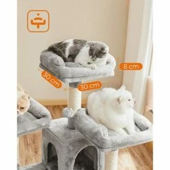 FEANDREA Arbre à Chat XXL, Tour De Jeux 168 Cm, Gris Clair Par SONGMICS PCT019W01 - Gris Clair -SONGMICS Soldes 55483264 3