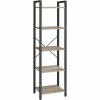 VASAGLE Étagère à 5 Niveaux, Bibliothèque, Meuble De Rangement, Avec Sructure En Acier, Pour Salon, Bureau, Entrée, Style Industriel, Grège Et Noir Par SONGMICS LLS100B02 - Grège Et Noir -SONGMICS Soldes 55540727 1