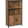 VASAGLE Meuble De Rangement, Armoire, Placard, Bibliothèque, 2 Compartiments Ouvert Et 1 Compartiment Fermé à Double Porte, Structure En Acier, Pour Salon, Cuisine, Marron Rustique Et Noir Par SONGMICS LSC65BX - Marron Rustique Et Noir 2 VASAGLE Meuble De Rangement, Armoire, Placard, Bibliothèque, 2 Compartiments Ouvert Et 1 Compartiment Fermé à Double Porte, Structure En Acier, Pour Salon, Cuisine, Marron Rustique Et Noir Par SONGMICS LSC65BX - Marron Rustique Et Noir -SONGMICS Soldes 55540738 1