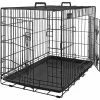 FEANDREA Cage Pour Chien, Avec 2 Portes, 107 X 70 X 77,5 Cm, Noir Par SONGMICS PPD42BK - Noir -SONGMICS Soldes 55540766 1