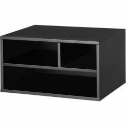 SONGMICS Support Pour Imprimante, Étagère De Rangement Pour Fax, Organisateur De Bureau, Cadre En Acier, Polyvalent, Style Moderne, Pour Bureau, 40,5 X 30 X 22 Cm (L X L X H), Noir Mât OMC101B01 - Noir Mât