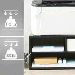 SONGMICS Support Pour Imprimante, Étagère De Rangement Pour Fax, Organisateur De Bureau, Cadre En Acier, Polyvalent, Style Moderne, Pour Bureau, 40,5 X 30 X 22 Cm (L X L X H), Noir Mât OMC101B01 - Noir Mât 10 SONGMICS Support Pour Imprimante, Étagère De Rangement Pour Fax, Organisateur De Bureau, Cadre En Acier, Polyvalent, Style Moderne, Pour Bureau, 40,5 X 30 X 22 Cm (L X L X H), Noir Mât OMC101B01 - Noir Mât -SONGMICS Soldes 55540772 4