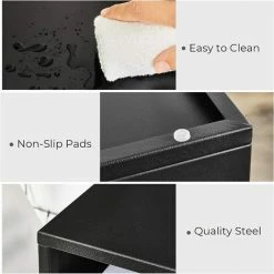 SONGMICS Support Pour Imprimante, Étagère De Rangement Pour Fax, Organisateur De Bureau, Cadre En Acier, Polyvalent, Style Moderne, Pour Bureau, 40,5 X 30 X 22 Cm (L X L X H), Noir Mât OMC101B01 - Noir Mât 11 SONGMICS Support Pour Imprimante, Étagère De Rangement Pour Fax, Organisateur De Bureau, Cadre En Acier, Polyvalent, Style Moderne, Pour Bureau, 40,5 X 30 X 22 Cm (L X L X H), Noir Mât OMC101B01 - Noir Mât -SONGMICS Soldes 55540772 5