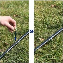 SONGMICS Filet De Badminton, Pliable, Facile à Monter, Facile à Transporter, Hauteur Réglable (107 Cm, 120 Cm, 155 Cm), SYQ400H - Noir -SONGMICS Soldes 55540786 4