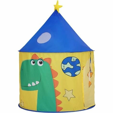 SONGMICS Tente De Jeu, Maison De Jeu, Château Pour Enfant, Intérieur Et Extérieur, Tipi, Avec Sac De Rangement, Thème Dinosaure, Pour 3 Enfants LPT02YU - Multi-couleur 3 SONGMICS Tente De Jeu, Maison De Jeu, Château Pour Enfant, Intérieur Et Extérieur, Tipi, Avec Sac De Rangement, Thème Dinosaure, Pour 3 Enfants LPT02YU - Multi-couleur