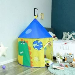 SONGMICS Tente De Jeu, Maison De Jeu, Château Pour Enfant, Intérieur Et Extérieur, Tipi, Avec Sac De Rangement, Thème Dinosaure, Pour 3 Enfants LPT02YU - Multi-couleur 9 SONGMICS Tente De Jeu, Maison De Jeu, Château Pour Enfant, Intérieur Et Extérieur, Tipi, Avec Sac De Rangement, Thème Dinosaure, Pour 3 Enfants LPT02YU - Multi-couleur -SONGMICS Soldes 55540788 3