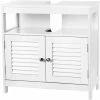 VASAGLE Meuble Sous Lavabo Armoire De Rangement Meuble De Salle De Bain 2 Volets 2 Casiers Anti-humidité Dimensions Du Produit: 60 X 30 X 60cm Blanc Par SONGMICS BBC02WT - Blanc -SONGMICS Soldes 5725943 1