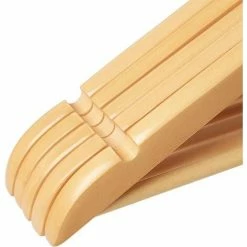 SONGMICS Cintres Pour Costumes, Lot De 20, Cintres En Bois Massif Avec Encoches, Antidérapant Pour Manteaux, Chemises, Vestes, Pantalons, Crochet Pivotant à 360°, Couleur Boisée CRW001-20 - Couleur Boisée -SONGMICS Soldes 5725970 4