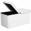 SONGMICS Tabourets Coffre De Rangement Couvercle Pliable Par 2 Côtés Banc De Rangement Charge Admissible 300 Kg Blanc 76 X 38 X 38 Cm LSF45WT 2 SONGMICS Tabourets Coffre De Rangement Couvercle Pliable Par 2 Côtés Banc De Rangement Charge Admissible 300 Kg Blanc 76 X 38 X 38 Cm LSF45WT -SONGMICS Soldes 5726071 1