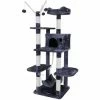 FEANDREA Arbre à Chat Hauteur De 154cm Perchoir Pour Chat Grande Capacité Griffoir Niches Colonnes Renforcées Gris Foncé Par SONGMICS PCT86G - Gris Foncé -SONGMICS Soldes 5726110 1