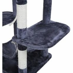 FEANDREA Arbre à Chat Hauteur De 154cm Perchoir Pour Chat Grande Capacité Griffoir Niches Colonnes Renforcées Gris Foncé Par SONGMICS PCT86G - Gris Foncé -SONGMICS Soldes 5726110 4