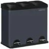 SONGMICS Poubelle De Cuisine 54 Litres, Poubelle à Pédale Avec 3 Compartiments, Seaux Intérieurs Et 6 -SONGMICS Soldes 59334796 1