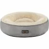 FEANDREA Panier Pour Chien Rond, Lit Chat Donuts, Ø50 Cm, Gris Clair Par SONGMICS PGW050G01 - Gris Clair -SONGMICS Soldes 68259068 1