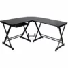 Songmics Bureau Informatique Table Informatique Travail Ordinateur Meuble De Bureau Pou... -SONGMICS Soldes 72313602 1