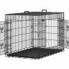 FEANDREA Cage Pour Chiens, 2 Portes, 122cm X 74,5cm X 80,5 Cm, Noir, Par SONGMICS PPD48H - Noir -SONGMICS Soldes 8117962 1