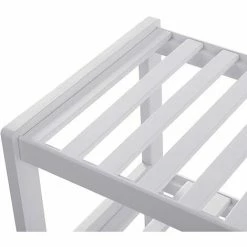 SONGMICS Étagère à Chaussures Étagère De Rangement 3 Niveaux Bambou 70 X 25 X 55cm Blanc LBS13W - Blanc -SONGMICS Soldes 8489343 4