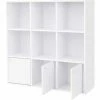 SONGMICS Bibliothèque En Bois Étagère De Rangement Pour Livres DVDs Colonne De Rangement Armoire à étagères Bureau Maison 3 Placards Inférieurs Blanche LBC33WT - Blanc 2 SONGMICS Bibliothèque En Bois Étagère De Rangement Pour Livres DVDs Colonne De Rangement Armoire à étagères Bureau Maison 3 Placards Inférieurs Blanche LBC33WT - Blanc -SONGMICS Soldes 8634627 1