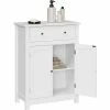VASAGLE Meuble De Salle De Bains Avec Tiroir Et Cloison Amovible Placard Style Cottage Meuble De Rangement Blanc 60 X 30 X 80cm (L X L X H) Par SONGMICS BBC61WT - Blanc 2 VASAGLE Meuble De Salle De Bains Avec Tiroir Et Cloison Amovible Placard Style Cottage Meuble De Rangement Blanc 60 X 30 X 80cm (L X L X H) Par SONGMICS BBC61WT - Blanc -SONGMICS Soldes 8842808 1