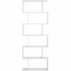SONGMICS Bibliothèque En Bois Étagère DE 6 Niveaux Contemporaine Cloison Pour Séparer La Pièce Meuble Rangement Blanche LBC61WT - Blanc -SONGMICS Soldes 8939785 1