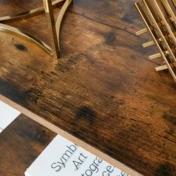 VASAGLE Étagère De Rangement Bibliothèque à 4 Niveaux Pour Salon Chambre Cuisine Vintage Noire Par SONGMICS LLS44X - Cadre Noir, étagère Vintage -SONGMICS Soldes 9375365 4